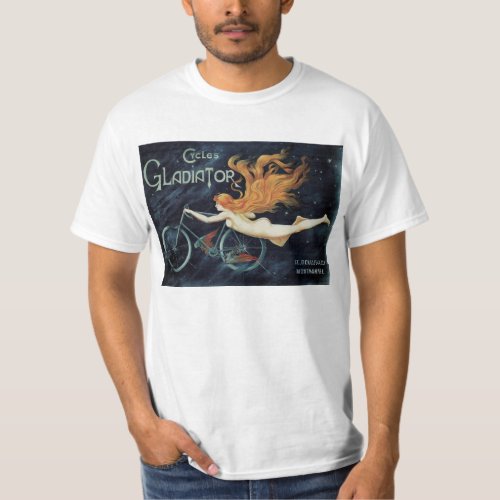 Vintage Victorian Art Nouveau Gladiator Cycles T_Shirt