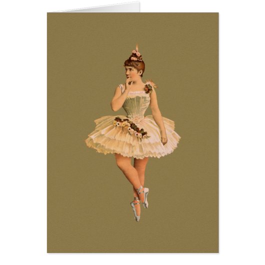 Vintage Victorian Ballerina Cards (Front)