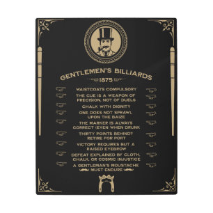 Vintage Victorian Billiard Wall Art