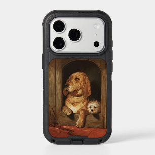 Vintage Victorian Bloodhound and Westie Dog Art iPhone 17 Pro Case
