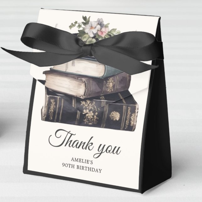 Vintage Victorian Book Birthday  Favor Boxes (Creator Uploaded)