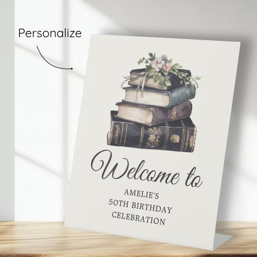 Vintage Victorian Book Birthday Welcome