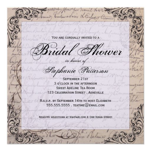 Victorian Bridal Shower Invitations 10