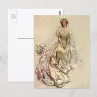 Vintage Victorian Bride, Antique Bridal Portrait