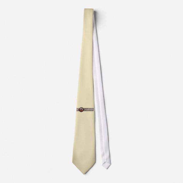 Vintage Victorian Brooch Monogram Tie (Front)