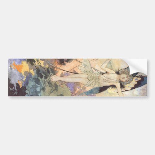 Vintage Victorian Butterfly Fairy by Robinson Bumper Sticker
