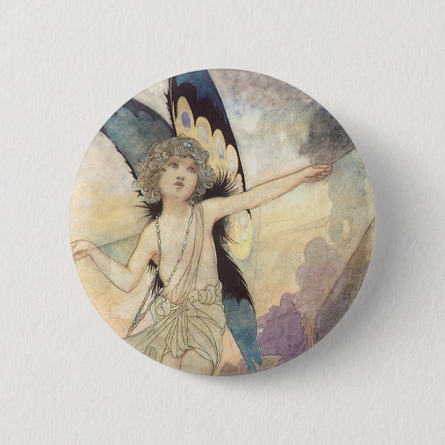 Vintage Victorian Butterfly Fairy by Robinson Button (Front)