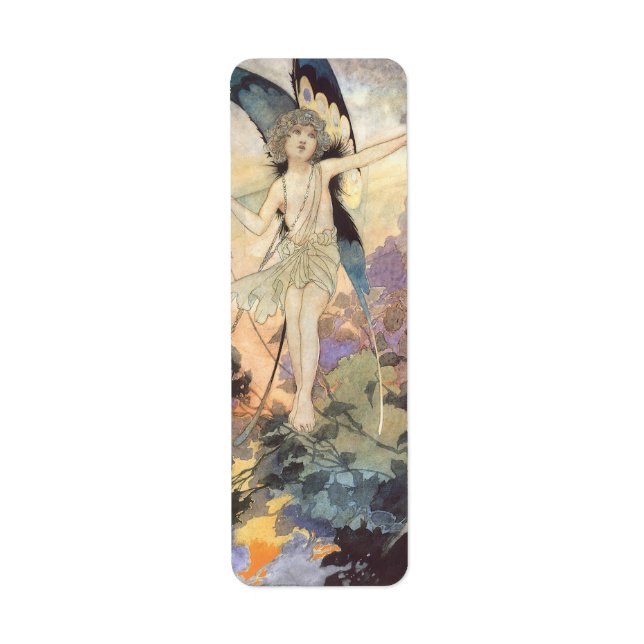 Vintage Victorian Butterfly Fairy by Robinson Label (Front)