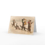 Vintage Victorian Cats Kittens Valentine's Day Holiday Card Vintage Victorian Cats Kittens Valentine's Day Holiday Card