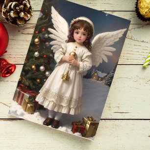 Vintage Victorian Christmas Angel Girl Holiday