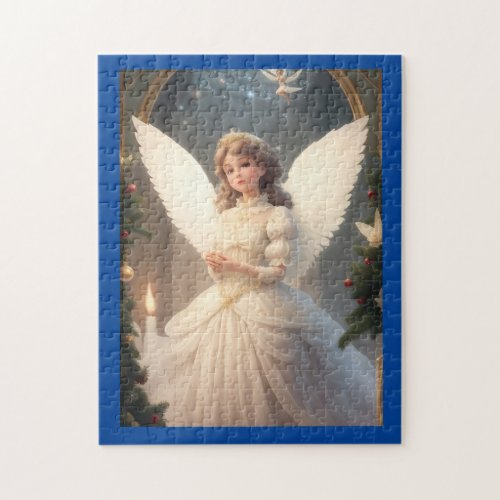 Vintage Victorian Christmas Angel Jigsaw Puzzle