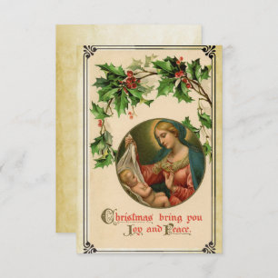 Vintage Victorian Christmas Card