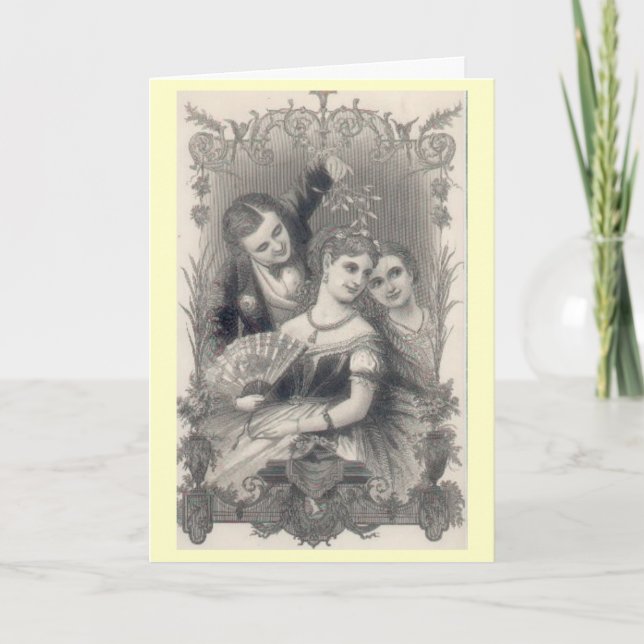 Vintage Victorian Christmas Card (Front)
