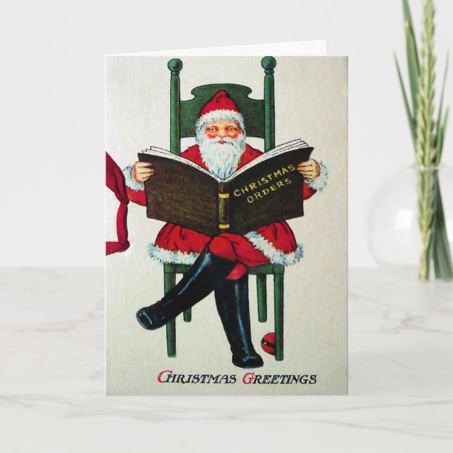 Vintage Victorian Christmas Card (Front)