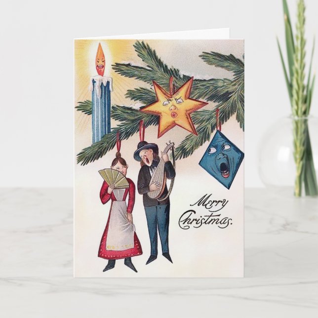 Vintage Victorian Christmas Card (Front)