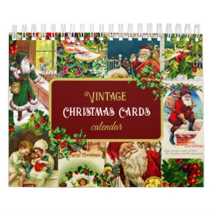 Vintage Victorian Christmas Cards Calendar