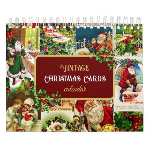 Vintage Victorian Christmas Cards Calendar