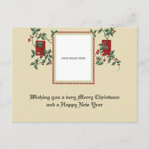 Vintage Victorian Christmas Custom Frame Template