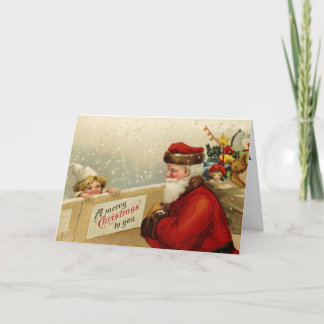 Vintage Victorian Christmas Greeting Invitations