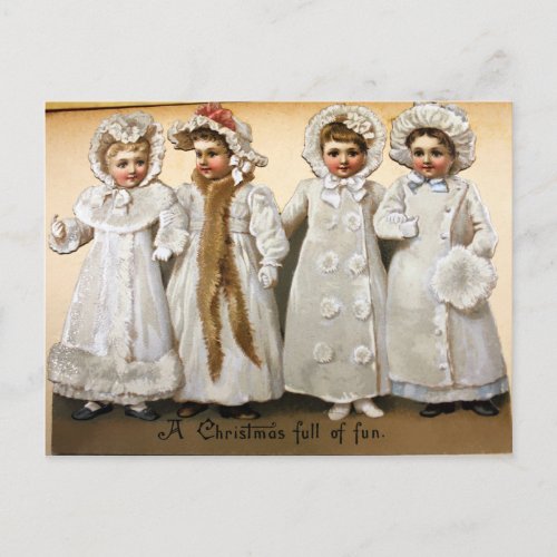 Vintage Victorian Christmas Postcard