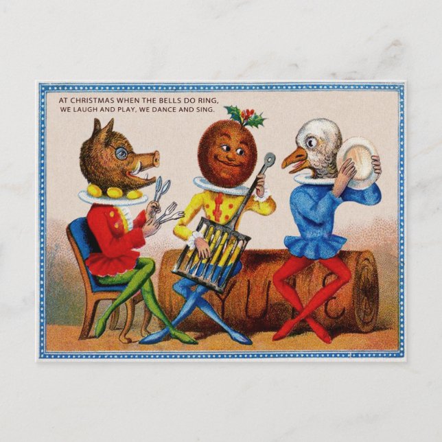 Vintage Victorian Christmas Postcard (Front)