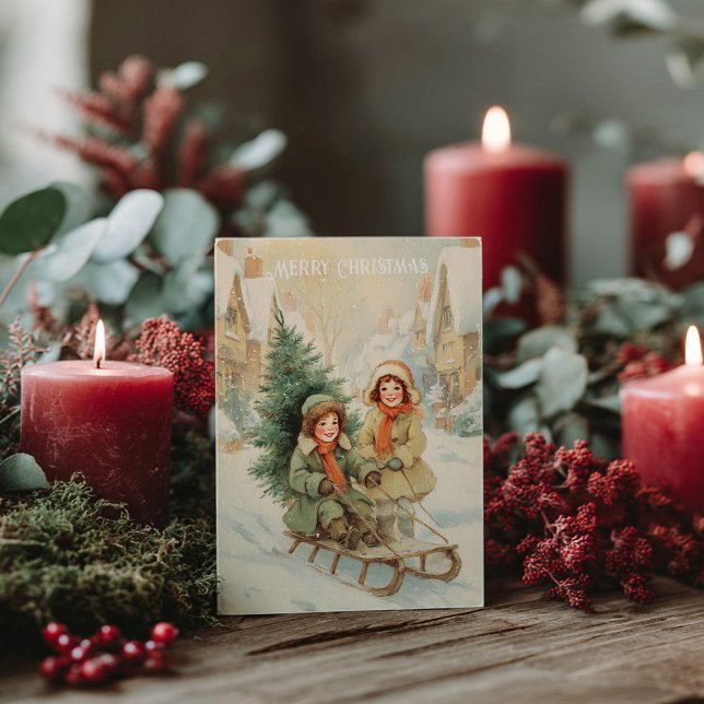 Vintage Victorian Christmas Postcard (Creator Uploaded)