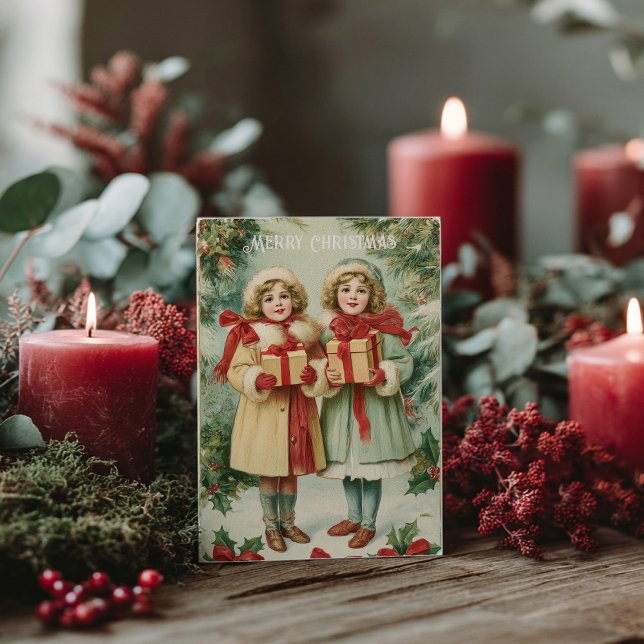 Vintage Victorian Christmas Postcard (Creator Uploaded)