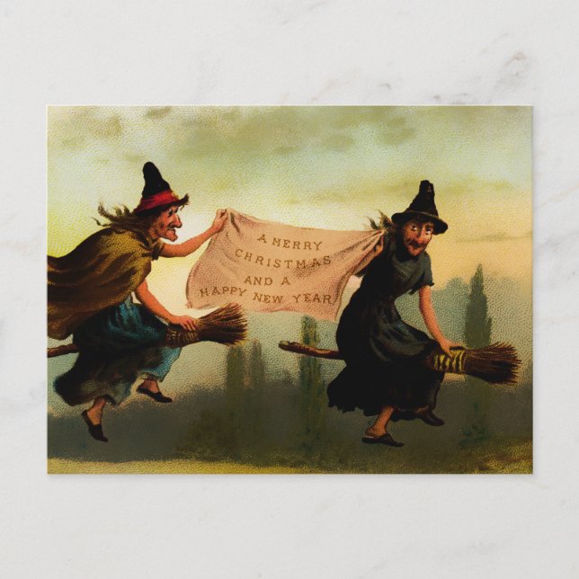 Vintage Victorian Christmas Postcard (Front)