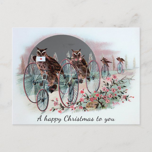 Vintage Victorian Christmas Postcard (Front)