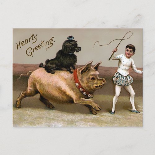 Vintage Victorian Christmas Postcard