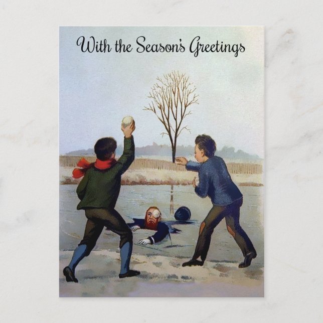 Vintage Victorian Christmas Postcard (Front)