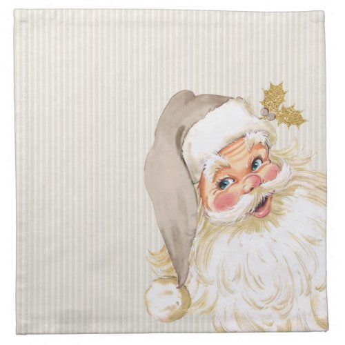 Vintage Victorian Christmas Santa Claus Neutral Napkin
