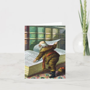 Vintage Victorian Christmas, Santa Claus Thank You