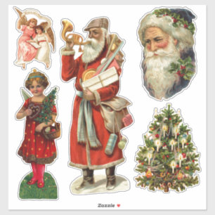 VINTAGE VICTORIAN CHRISTMAS STICKER COLLECTION