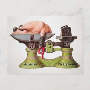 Vintage Victorian Christmas Turkey Postcard