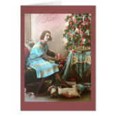 Vintage Victorian Christmas Woman (Front)