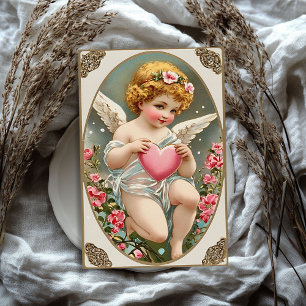 Vintage Victorian cupid angel Valentine's day Tissue Paper