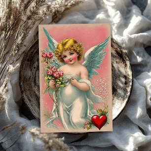 Vintage Victorian cupid angel Valentine's day Tissue Paper