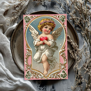Vintage Victorian cupid angel Valentine's day Tissue Paper