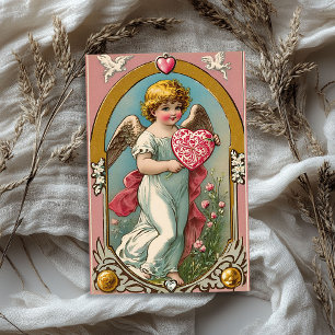 Vintage Victorian cupid angel Valentine's day Tissue Paper