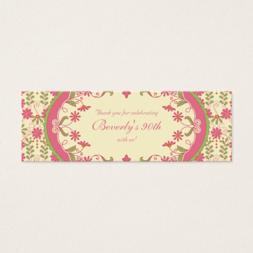 Vintage Victorian Daisy Floral Favour Tags Business Card Templates