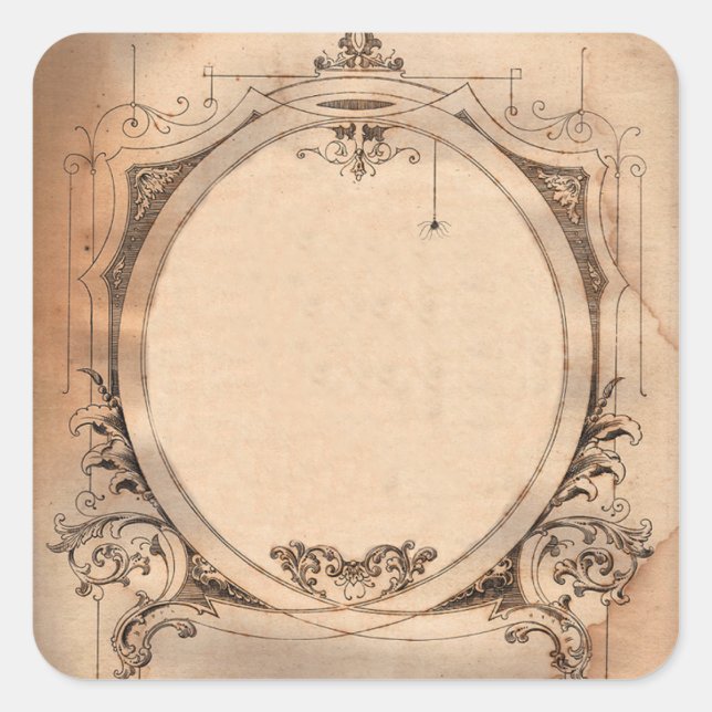 Vintage Victorian Dandy Chic customizable Label (Front)