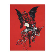 Vintage Victorian Devil Postcard