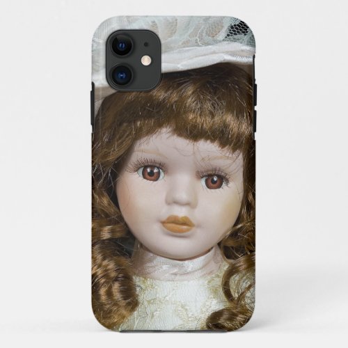 Vintage Victorian Doll iPhone 11 Case