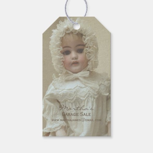 Vintage Victorian Doll Garage Sale or Fleamarket Gift Tags