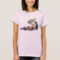 Vintage Victorian Easter Bunny, Eggs and Flowers T-Shirt