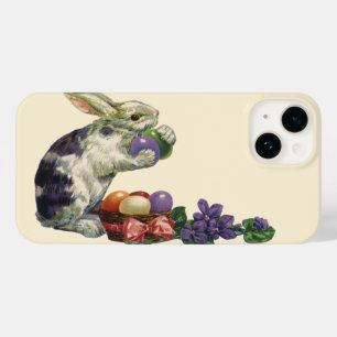 Vintage Victorian Easter Bunny, Flowers and Eggs Case-Mate iPhone 14 Case