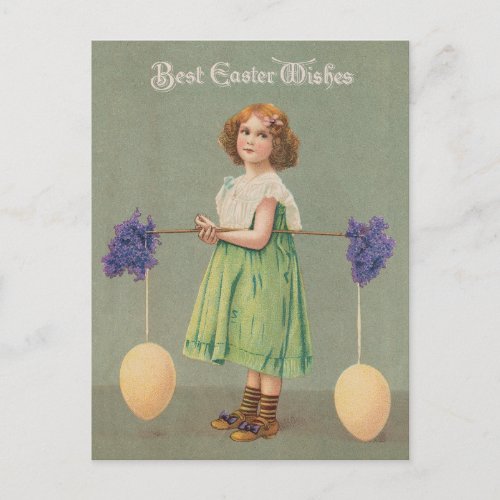 Vintage Victorian easter card