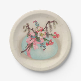 Vintage Victorian Easter Egg Paper Plate
