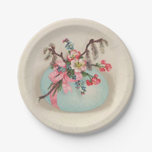 Vintage Victorian Easter Egg Paper Plate